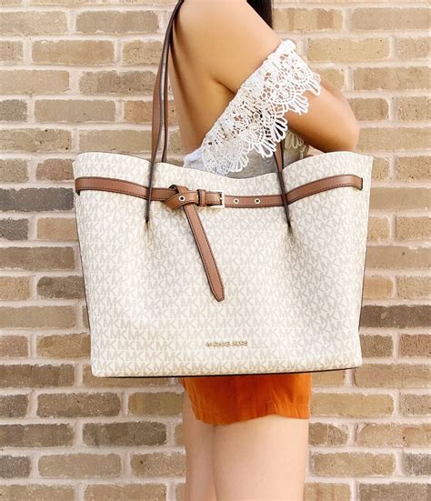 michael michael kors emilia medium logo shoulder bag|Michael Kors emilia large tote.